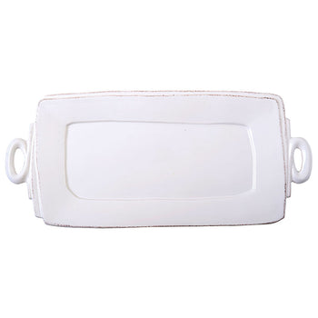 Vietri Lastra White - Handled Platter Rectangular